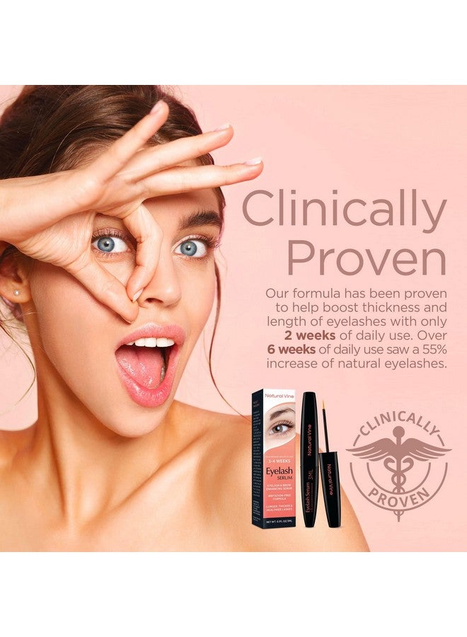 Natural Vine Eyelash Growth Serum: Lash Enhancing Serum with Advanced Formula to Boost Longer Fuller and Thicker Looking Lashes - Vegan & Cruelty-Free for Sensitive Eyes 3mL 3 Months Supply - Image 4