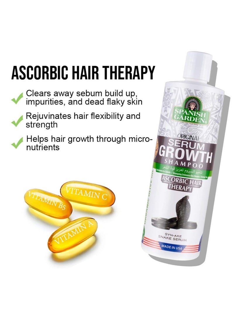 Spanish Garden - Serum Growth Ascorbic Hair Therapy Shampoo 450ml - Image 1
