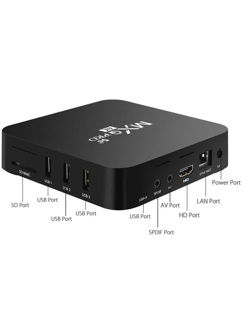 MXQ - 4K Smart TV Box Android 11.1 مشغل الوسائط المنزلي رباعي النواة - Image 1