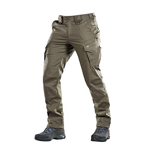 M-Tac Aggressor Flex Tactical Cargo Pants for Men – Durable Rip-Stop Cargo Work Trousers with Reinforced Knees, Stretch Fit and Outdoor Comfort (Dark Olive, 40/32) - Image 1
