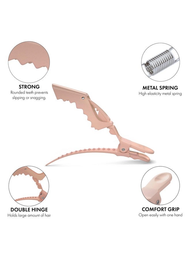 FRAMAR Neutral Alligator Clips For Hair Styling 10 Pack - Professional Alligator Hair Clips For Women, Alligator Clips For Hair, Hair Clip For Women, Cute Hair Clips For Styling, Salon Hair Clips - Image 3