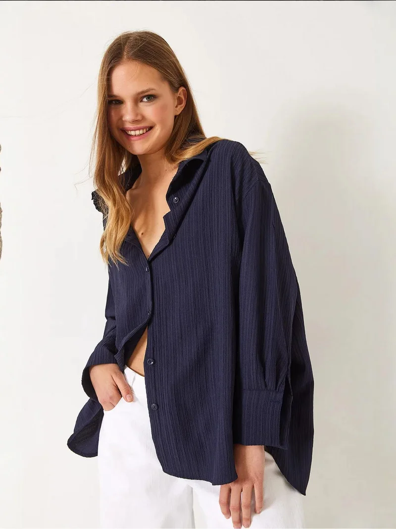 بيانكو لوتشي قميص بوبلين واسع من لوتشي