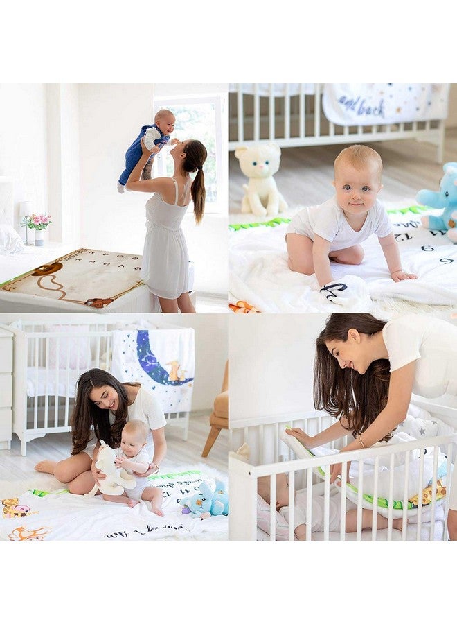 FHZON Western Cowboy Milestone Blanket Country Leather Boots Cowboy Hat Baby Photo Prop Baby Shower Party Decor Gender Neutral Baby Blanket 48x40in BTYHFH021 - Image 5