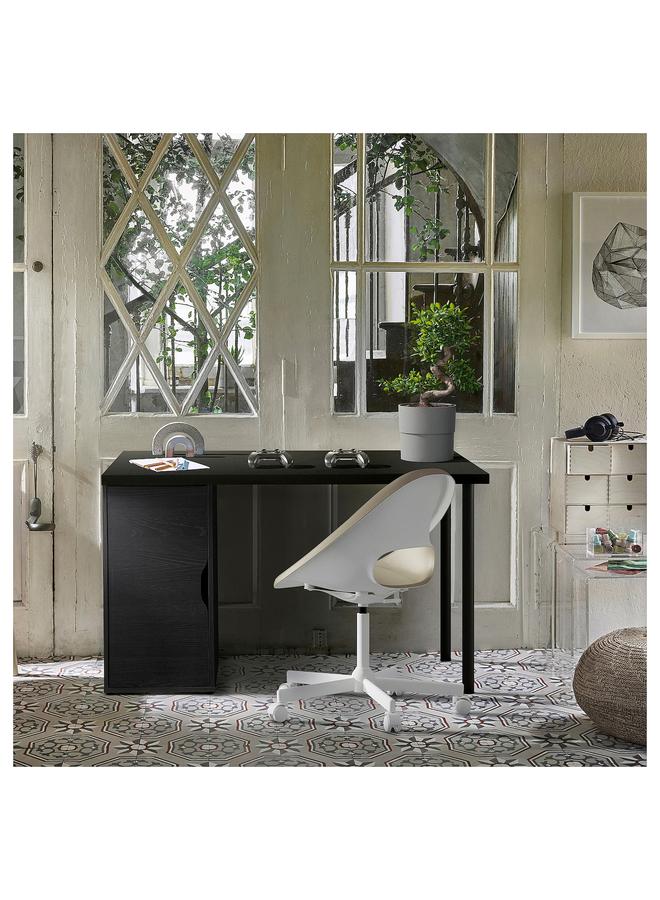 زبون وحدة تخزين، أسود-بني، 36×70 سم - Image 2