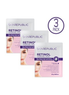 SKIN REPUBLIC Skin Republic Retinol Hydrogel Face Mask Sheet Treatment Reduces Wrinkles and increases firmness 25g - Pack Of 3  - Image 1