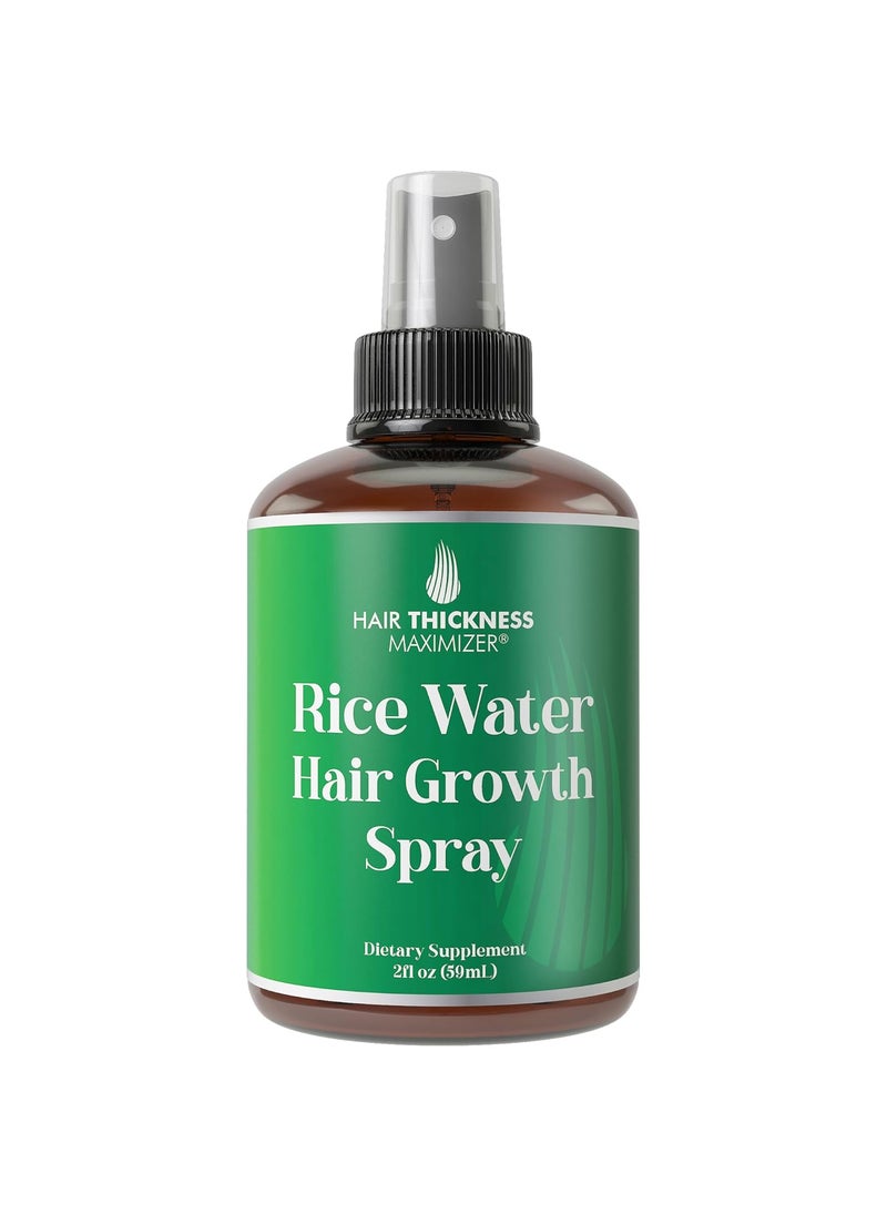 HAIR THICKNESS MAXIMIZER - Rice Water for Hair Growth Spray by Hair Thickness Maximizer Fermented Rice Water Spray with Vitamin B C and Aloe Vera for Thicker Longer Softer Results for Women and Men - Image 1