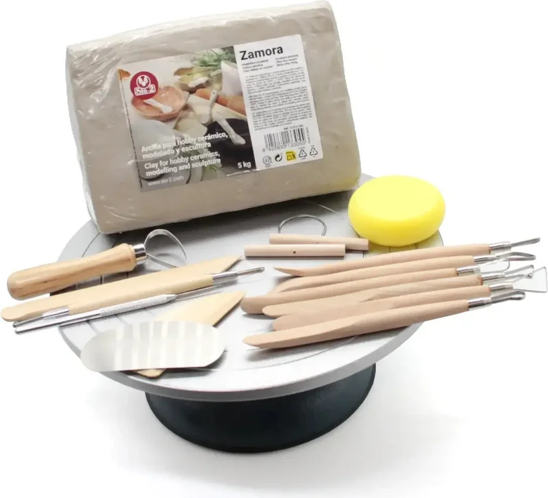 جيفن ارت Sio 2 Zamora Turntable Cookable Ceramic Set 5 kg White