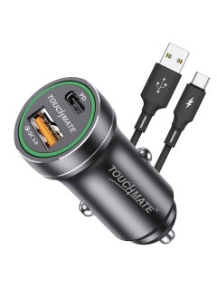 تاتش مت TOUCHMATE 25W PD شاحن سيارة سريع مع كابل من النوع C  - Image 1