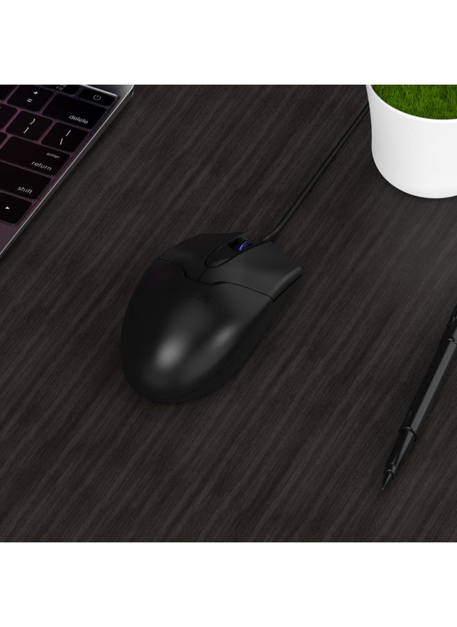 A4TECH A4tech Op-550su Wired Mouse, Quiet, For Laptop And Desktop Computers, Office And Home Use, Portable Mouse, Usb Interface, Black  - Image 5