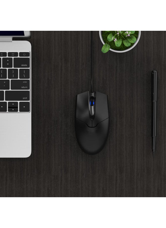 A4tech Op-550su Wired Mouse, Quiet, For Laptop And Desktop Computers, Office And Home Use, Portable Mouse, Usb Interface, Black