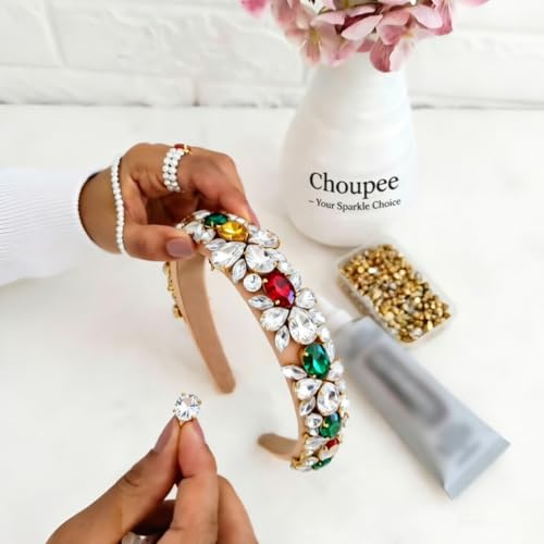Choupee 48PCS White Crystal Sew On Rhinestones with Gold Prongs, Assorted 6 Large Shapes No Tiny Pieces, Sewing Gems for Costume Bags Shoes Jewelry Making - Image 4