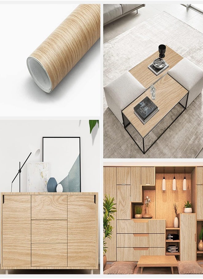 Generic - Wood Grain Design Wallpaper Brown 60x300cm - Image 1