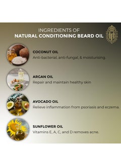 Truefitt & Hill Truefitt & Hill Gentleman's Natural Conditioning Beard Oil 60ML | Beard Care & Nourishment Oil | Suitable For All Beard Types  - Image 3
