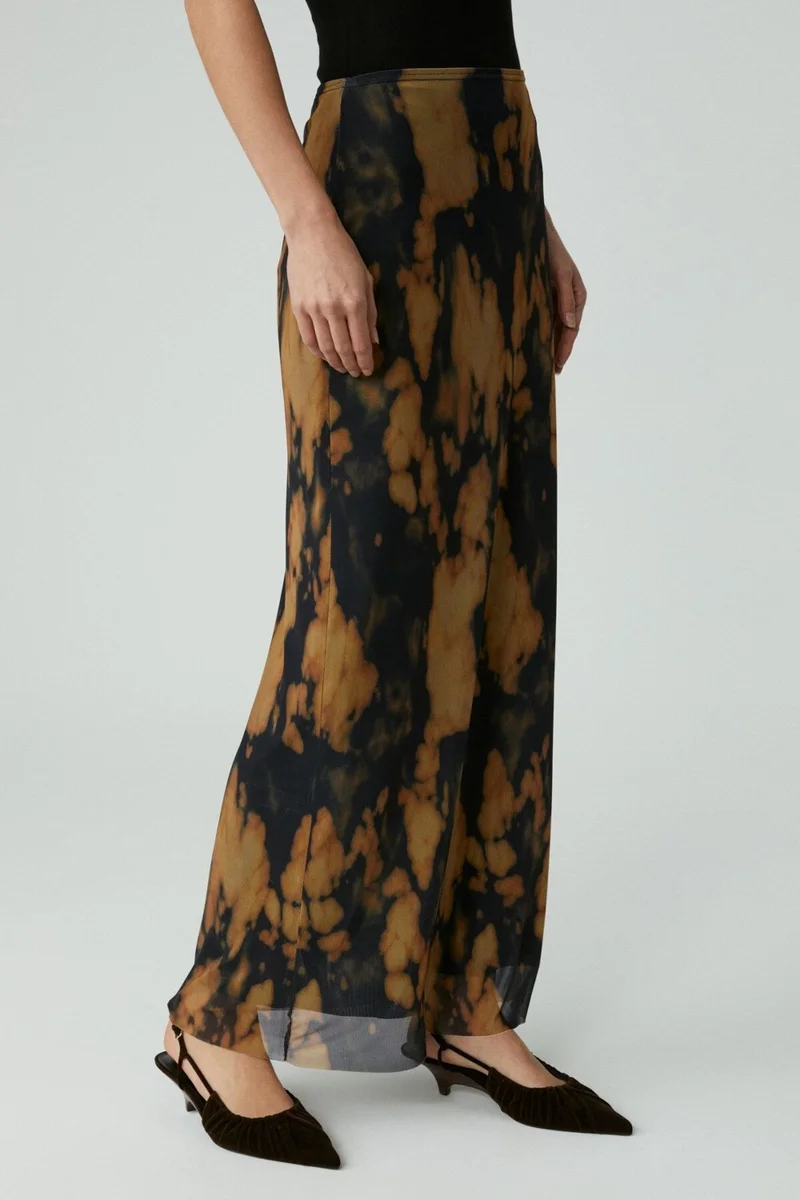 جريميلانج Edona Women's Patterned Long Lined Patterned Skirt