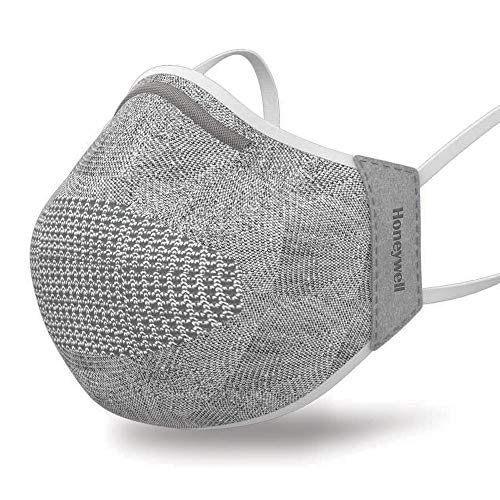 Honeywell Safety Light Gray Dual Layer Face Cover with 8 Replaceable Filters, Size M/L (RWS-50107) - Image 1