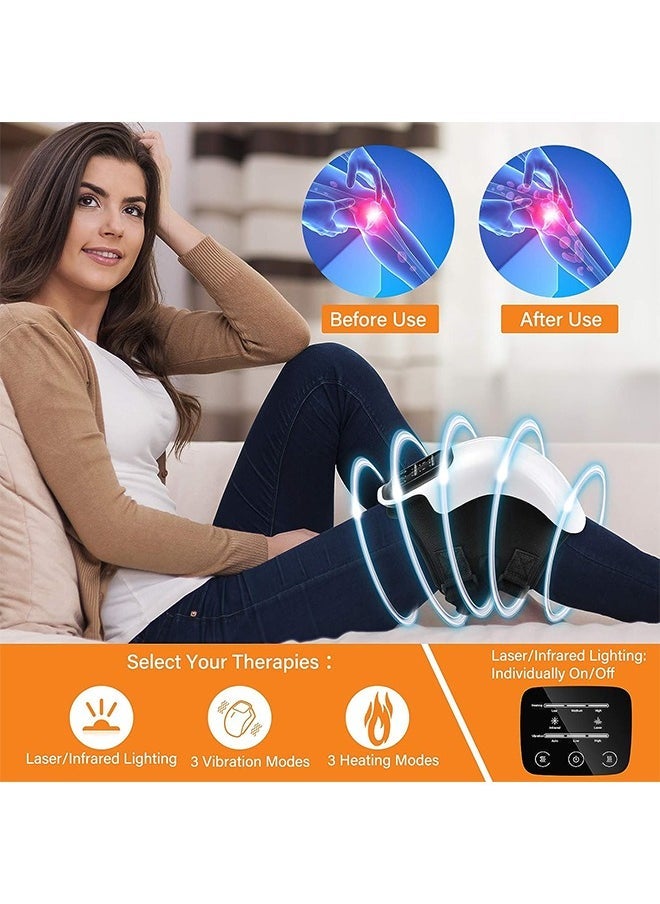 Arabest Cordless Knee Massager with Extra Long Strap, Powerful Battery Based Infrared Deep Heat Knee Joint Pain Relief for Swelling Stiff Joints, Stretched Ligament and Muscles Injuries  - Image 2