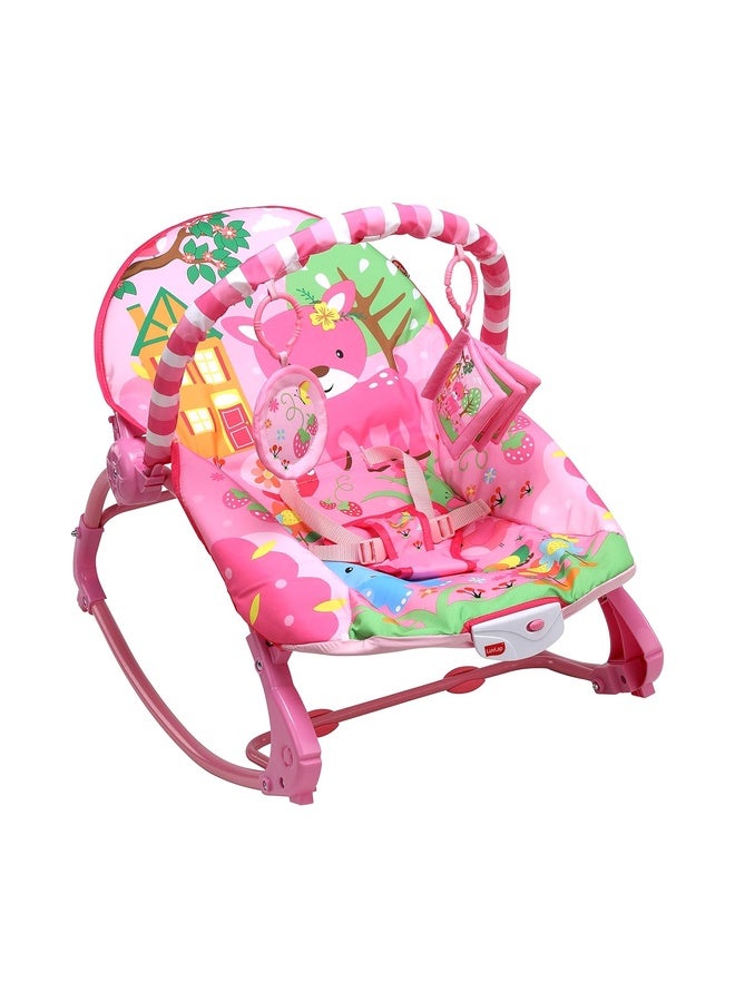 Luvlap Springdale Newborn to Toddler Portable Rocker Cum Bouncer, Multicolor - Image 1