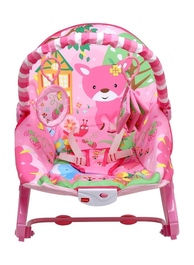 Luvlap Springdale Newborn to Toddler Portable Rocker Cum Bouncer, Multicolor - Image 2