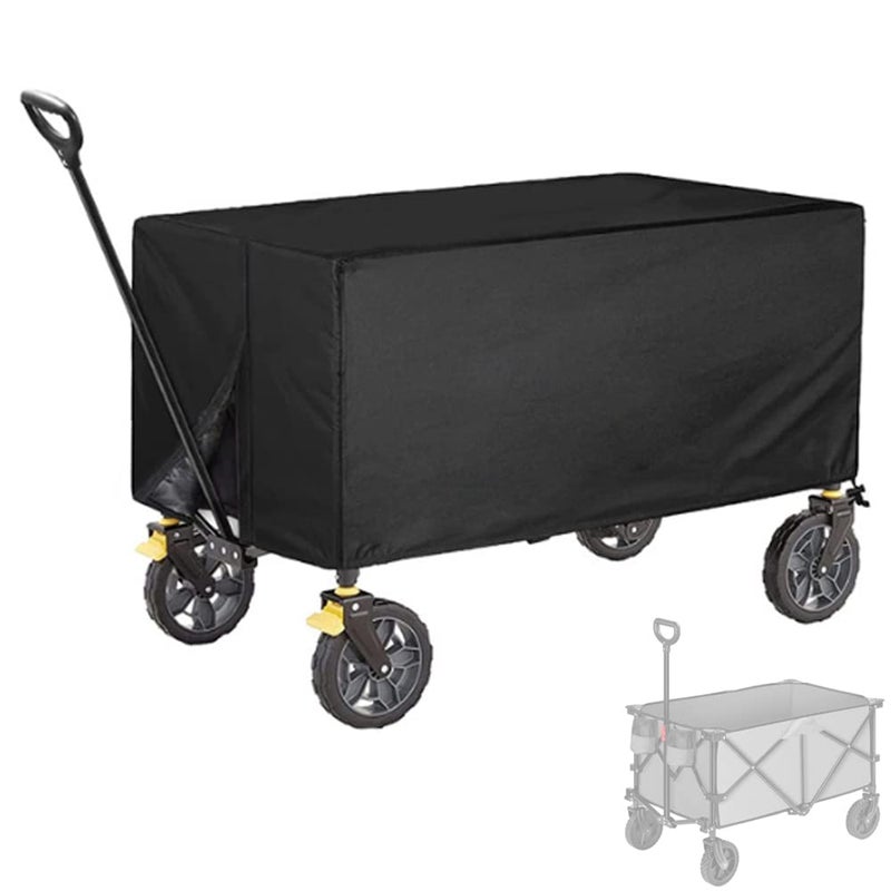 SHINETEC Outdoor Wagon Cart Protective Cover(Only Cover), Folding Garden Wagon Cart Dustproof Organizer Accessories, Waterproof (38" Lx22 Wx20 H) - Image 1