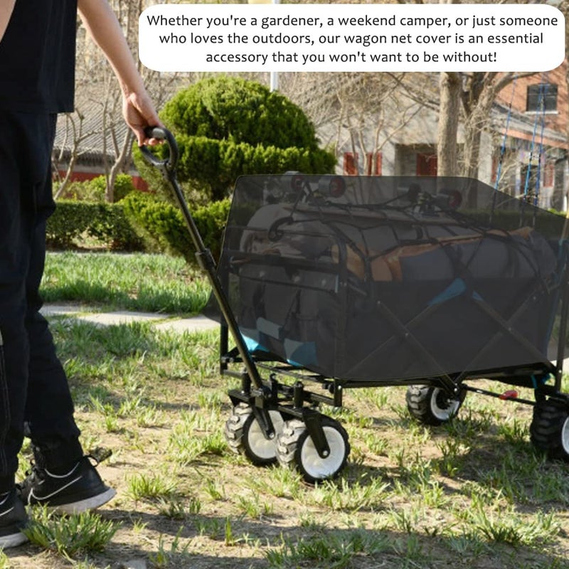 SHINETEC Outdoor Wagon Cart Protective Cover(Only Cover), Folding Garden Wagon Cart Dustproof Organizer Accessories, Waterproof (38" Lx22 Wx20 H) - Image 5