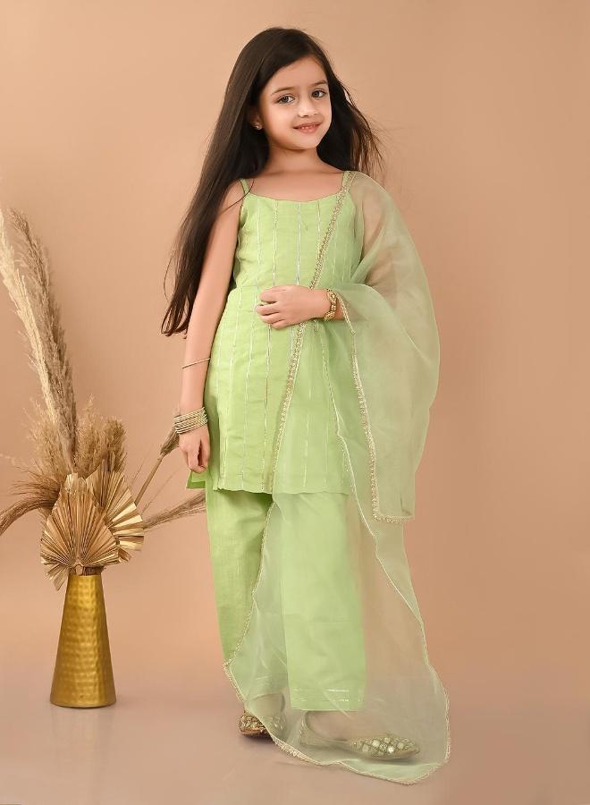 LILPICKS Embellished Kurta Pallazzo Set - Image 1