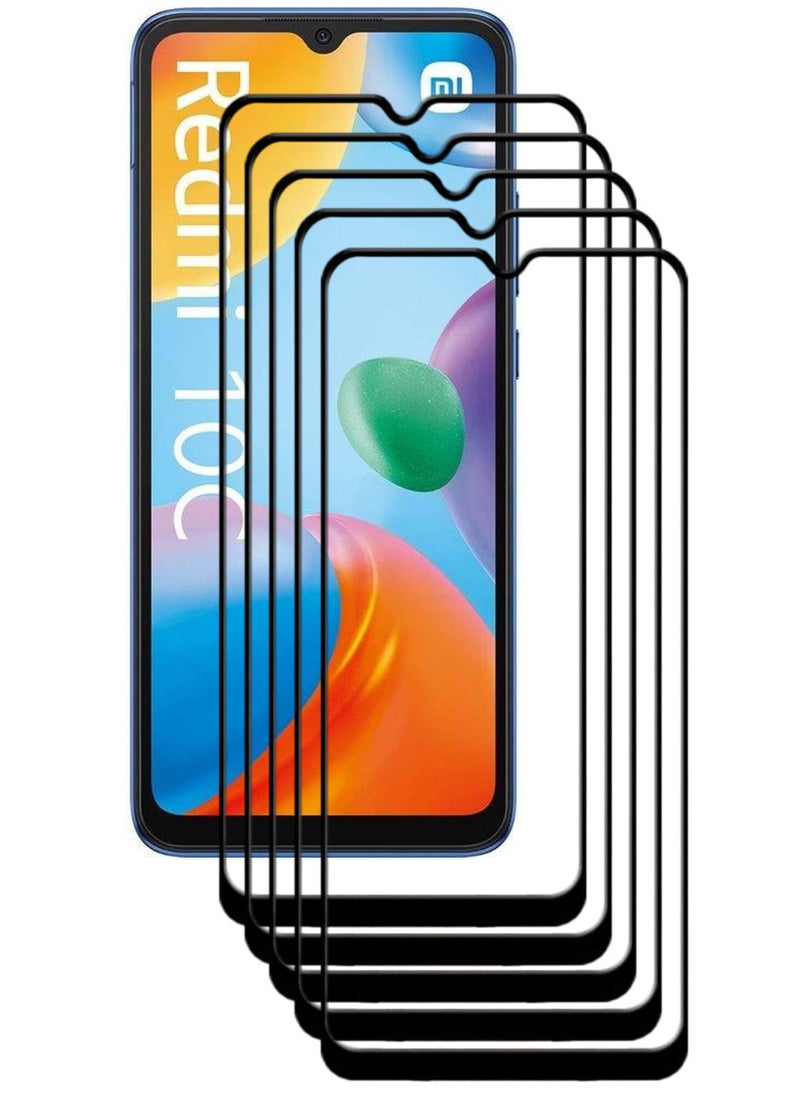 ACLIX 5 Pieces Antistatic ESD Dustproof Premium Quality High Definition Tempered Glass Screen Protector Designed For Xiaomi Redmi 10C - Image 1