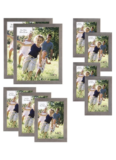MCS Gallery Wood 9-Piece Frame Set  Grey (65617)