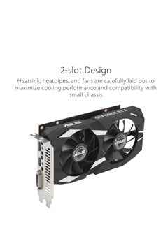 Dual NVIDIA GeForce RTX 3050 6GB OC Edition Gaming Graphics Card - PCIe 4.0, 6GB GDDR6 Memory, HDMI 2.1, DisplayPort 1.4a, 2-Slot Design, Axial-tech Fan Design, 0dB Technology, Steel Bracket - pzsku/ZAF89ED54C8E582141A86Z/45/_/1725812296/52195b3c-ceda-48f2-accd-3b6328c9e16e