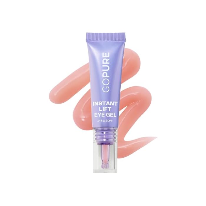 goPure NEW Instant Lift Eye Gel - For the look of Puffiness & Bags, Wrinkles, Fine Lines and Dark Circles, Anti Aging Skin Care for Men & Women with MaxLift3 Biotech Under Eye Brightener
