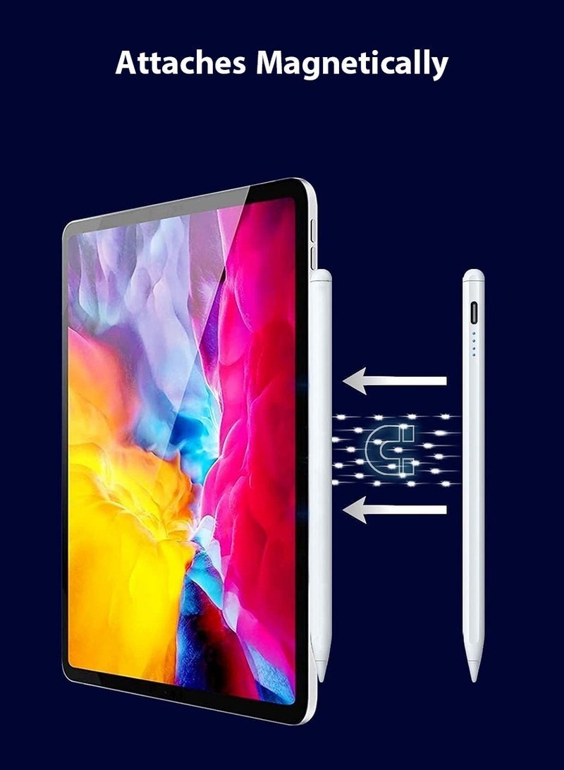ديبتر قلم ستايلس نشط متوافق مع شاشات اللمس التي تعمل باللمس لنظامي التشغيل iOS وAndroid وWindows، قلم للآيباد مع وظيفة اللمس المزدوج، قلم قابل لإعادة الشحن لأجهزة الآيباد/آيباد برو/آيباد إير/ميني/آيفون/هاتف محمول/سامسونج/لرسم وكتابة الأجهزة اللوحية - Image 5