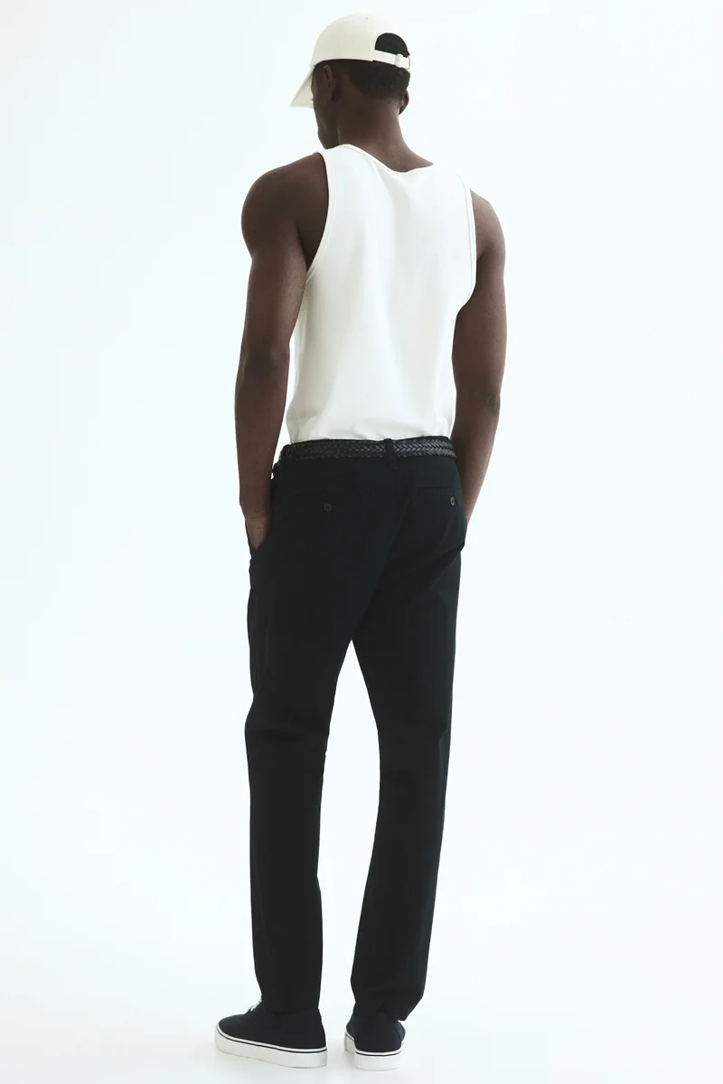 H&M  Slim Fit Cotton chinos for Men | Best Price UAE