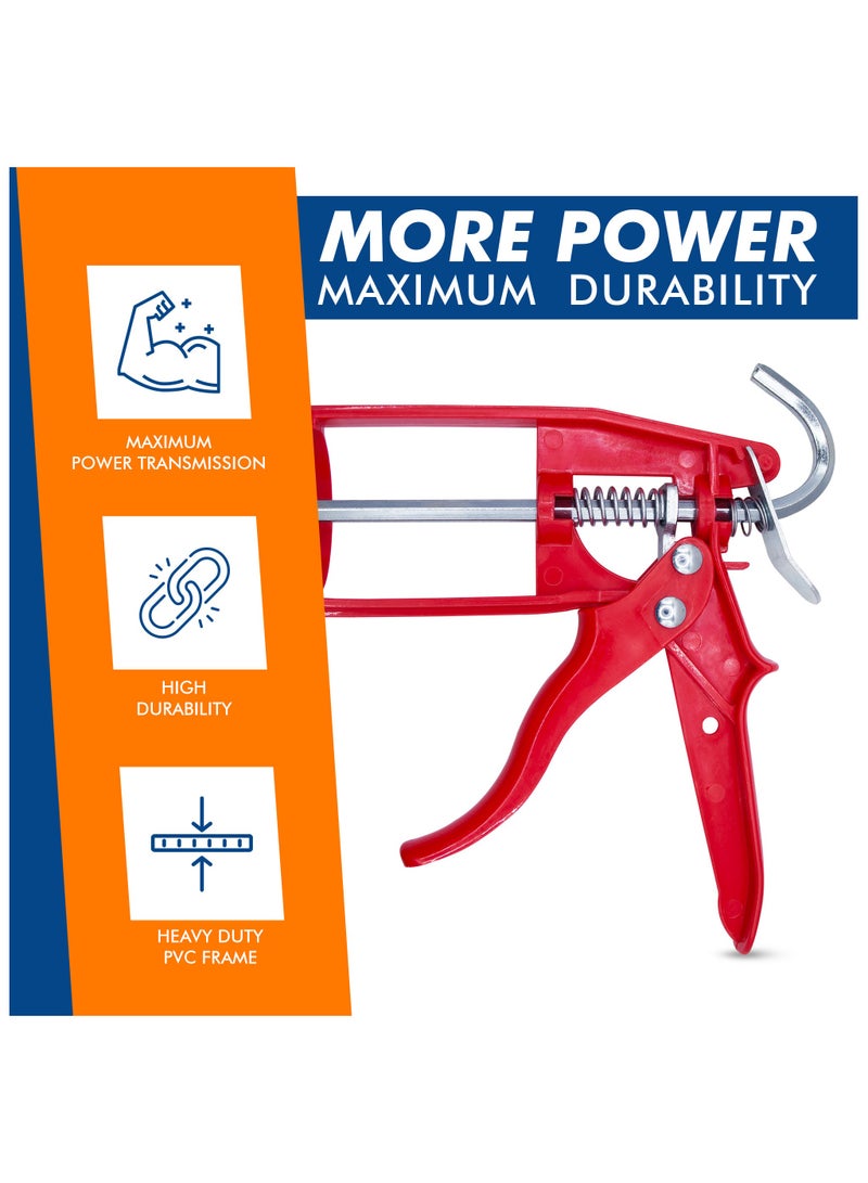 درافل مسدس غراء السيليكون من Duravel PVC ذو بنية متينة وتصميم سهل الاستخدام وقبضة مريحة - Image 3