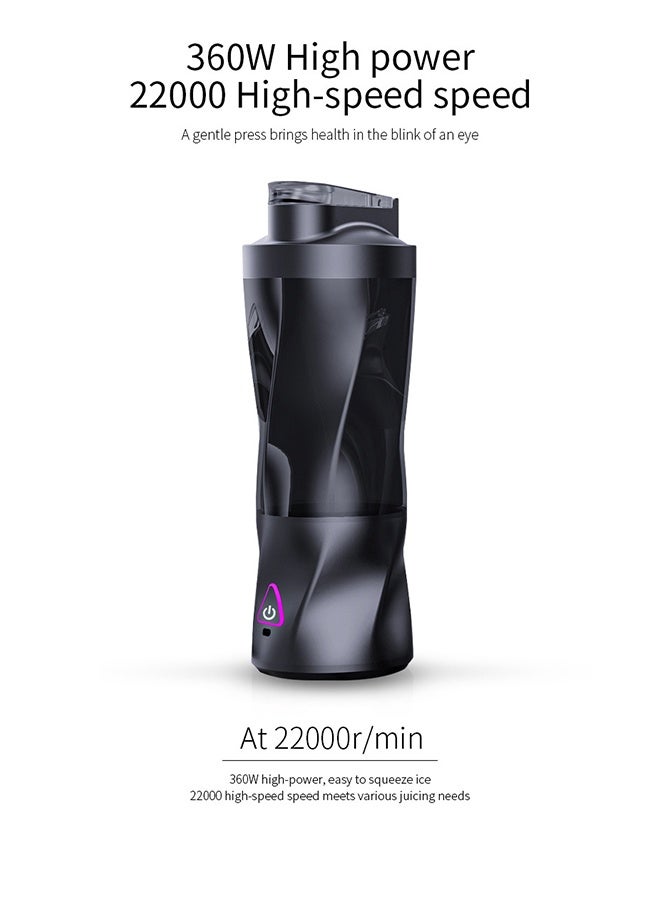 DAREU 360W Cordless Portable Blender with 22000 RPM, 6000mAh Rechargeable Battery – Personal Smoothie Maker with BPA-Free Tritan, IPX7 Waterproof – Travel, Gym & Home Use - Image 3
