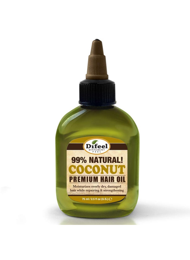 difeel Difeel Premium 99% Natural Deep Conditioning Coconut Hair Oil 2.5 ounce 