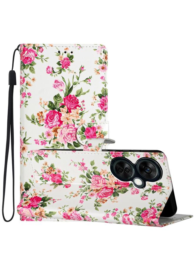 اس-توب جراب هاتف OnePlus Nord CE 3 Lite 5G مصنوع من الجلد برسومات ملونة - Image 1