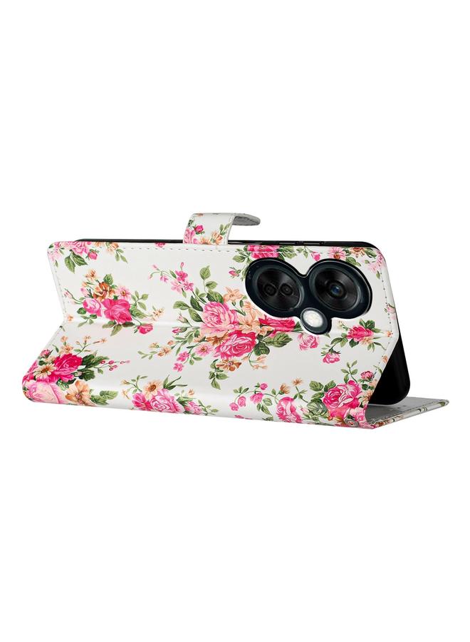 اس-توب جراب هاتف OnePlus Nord CE 3 Lite 5G مصنوع من الجلد برسومات ملونة - Image 3