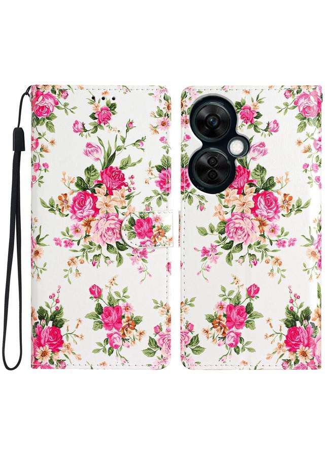 اس-توب جراب هاتف OnePlus Nord CE 3 Lite 5G مصنوع من الجلد برسومات ملونة - Image 2