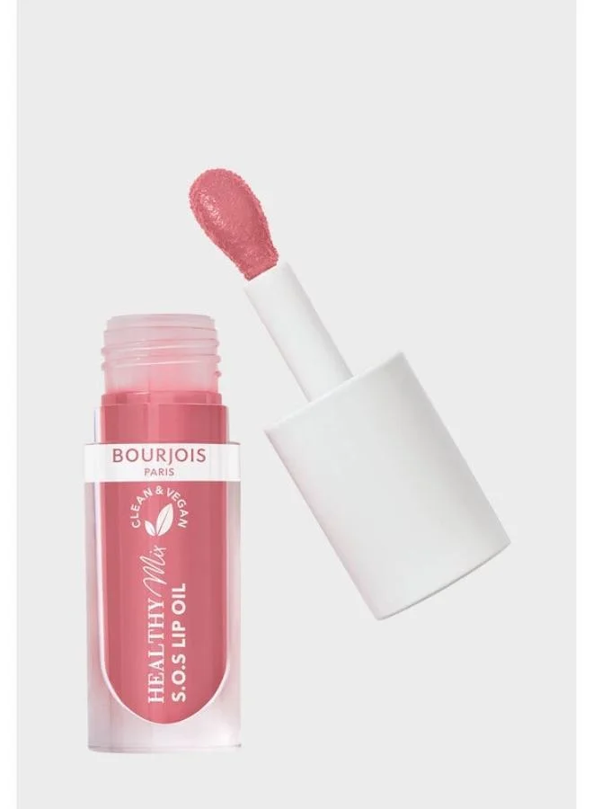 Bourjois Paris Healthy Mix Clean S.O.S Lip Oil - 04 - Pink Passion, 4.5ml