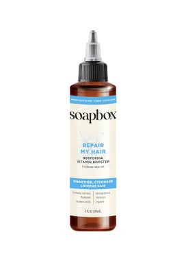Soapbox Soapbox Repairing Hair Treatment with Vitamin E, B5, Banana Extract, Flaxseed & Amino Acids - 5oz, Vegan, Paraben & Cruelty-Free Hair Booster 