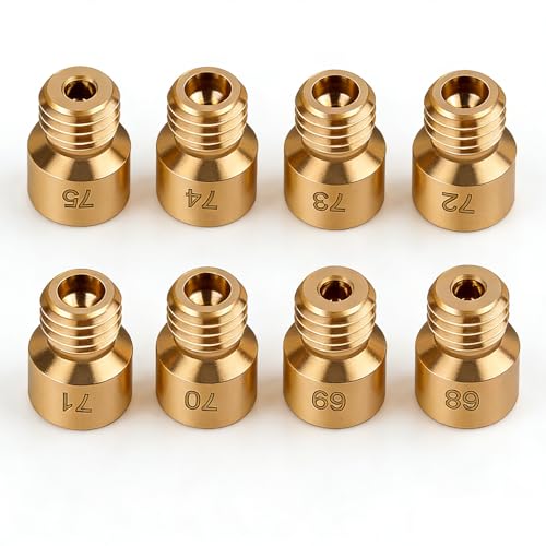 Ciuouient 22408 Carburetor Main Jet KitsJet Assortment Kits 6875 Thread size 1432Fits for Holley Carb Main Carburetors 2010230040104011415041604500There is only one for each size - Image 1