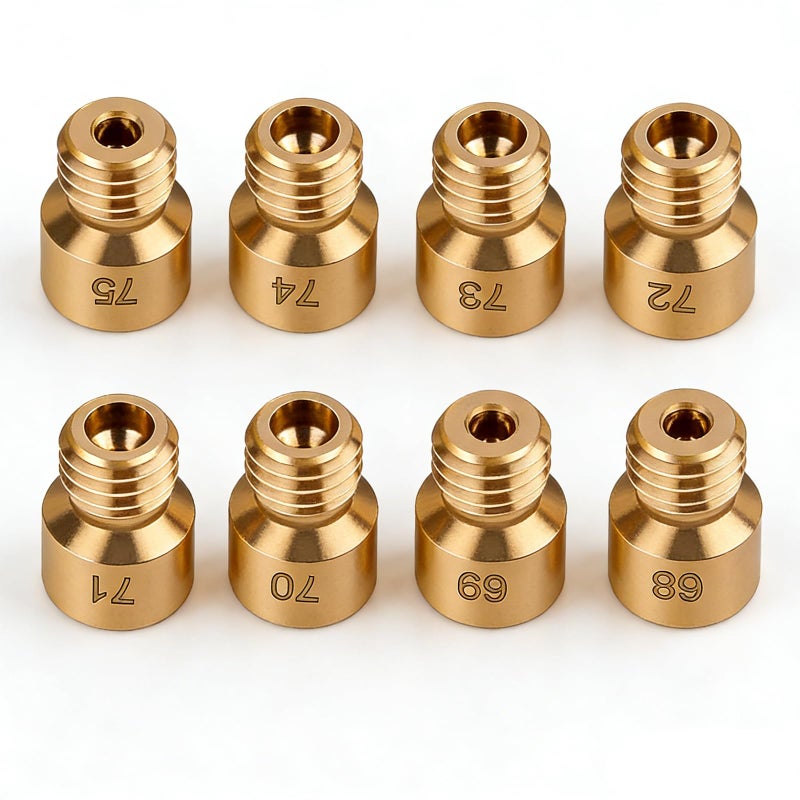 Ciuouient 22408 Carburetor Main Jet KitsJet Assortment Kits 6875 Thread size 1432Fits for Holley Carb Main Carburetors 2010230040104011415041604500There is only one for each size - Image 3