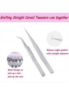 EBANKU 22PCS Eyelash Grafting Set Eyelash Extension For Starter Use Grafting Set Eyelashes，Lash Starter Kit, Eyelashes Extension Practice  - Image 3