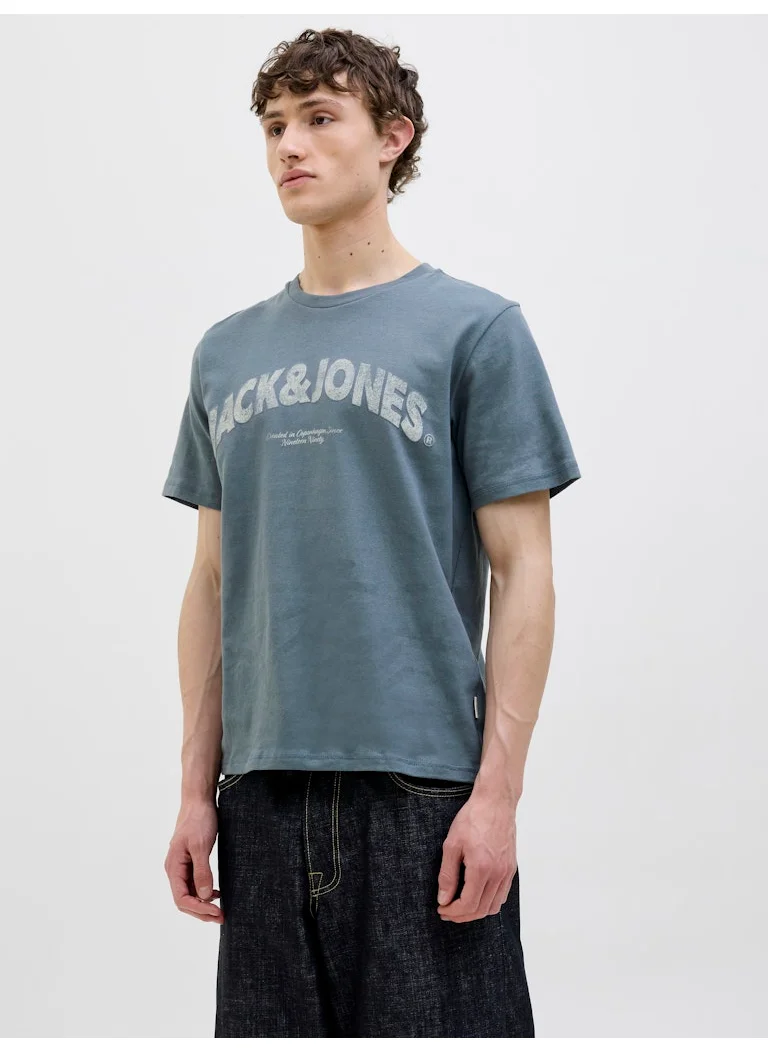 جاك اند جونز Joralmeria Bold Branding T-Shirt