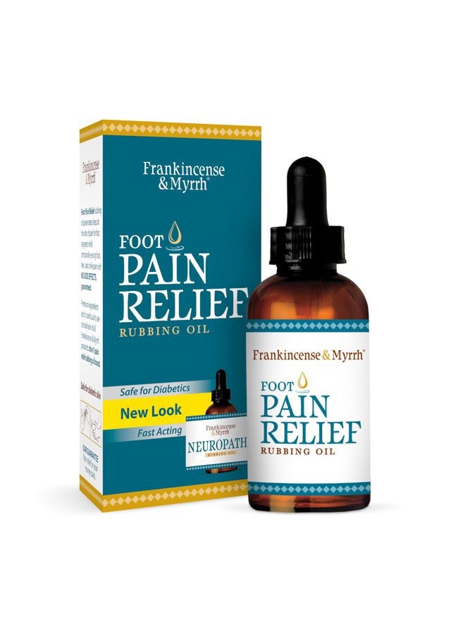 Frankincense & Myrrh Frankincense and Myrrh Foot Pain Relief Rubbing Oil, Neuropathy Pain Relief for feet, Frankincense Essential Oil, Diabetic Lotion & Cream, Nerve, Neuropathy & Restless Legs Syndrome, Maximum Strength - Image 1