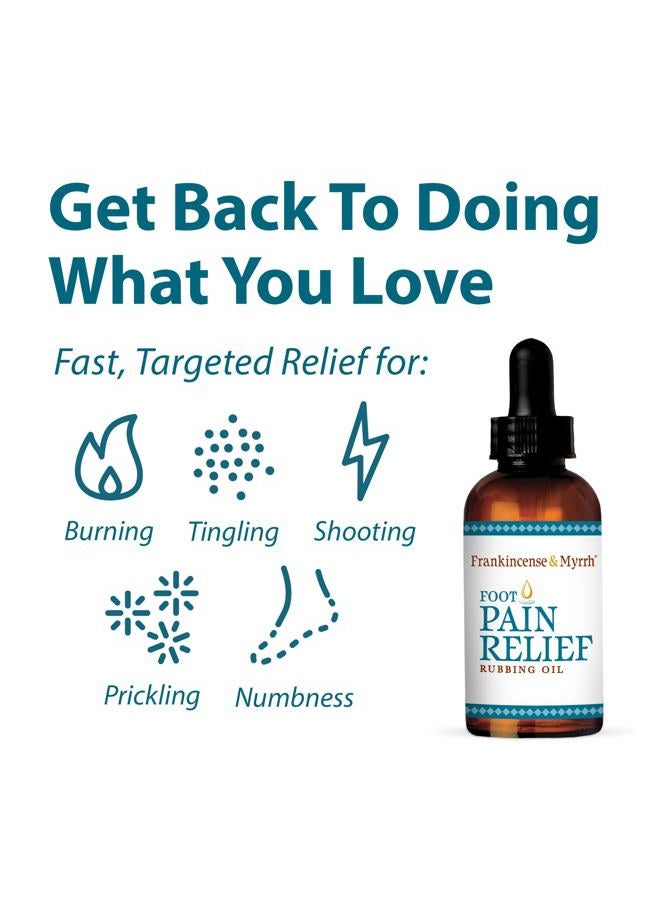 Frankincense & Myrrh Frankincense and Myrrh Foot Pain Relief Rubbing Oil, Neuropathy Pain Relief for feet, Frankincense Essential Oil, Diabetic Lotion & Cream, Nerve, Neuropathy & Restless Legs Syndrome, Maximum Strength - Image 2