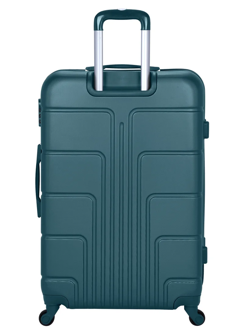 Senator Dark Teal Hard Case Travel Bag Trolley Luggage Set of 4 ABS Lightweight Suitcase with 4 Spinner Wheels A1012 Dark Teal  | Best Price UAE