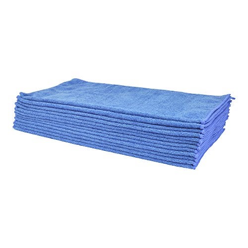 Eurow Utility 240 GSM Terry Weave Microfiber Cleaning Towels for Home, Auto, Boat, RV, Garage, Shop, Streak-Free, Scratch-Free, Reusable, Multi-Surface, Ultra Absorbent, 16x16 Inch, 12-Pack, Blue - Image 4