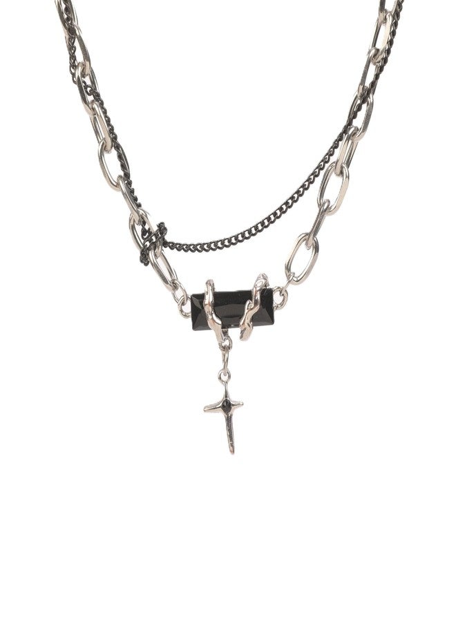 SALTY ALPHA Anti Tarnish Stainless Steel Rugged Black Locket Neck Chain for Men | Stylish Pendant Necklace | Jewellery Accessories for Boys | Minimal Jewelry | Gifts for Boyfriend & Husband | Marriage, Birthday | Gift for Valentine Day - Image 4