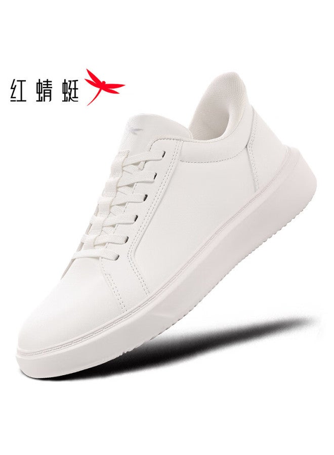 Red Dragonfly Men's Breathable Thick-soled White Sneakers Soft Lightweight Sports Shoes Exa350072 White Size 42