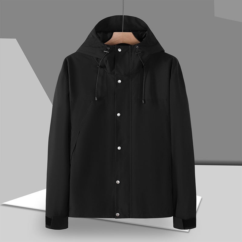 Windproof Waterproof Mountaineering Travel Outdoor Single Jacket Jacket Couple Jacket Sportswear Color Matching - Image 4